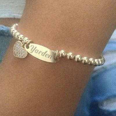 Personalized Bracelet - Custom Bracelet - Engraved Bracelet - Personalized Jewelry - Personalized Gift - Personalized Name Bracelet - Gold Name Bracelet