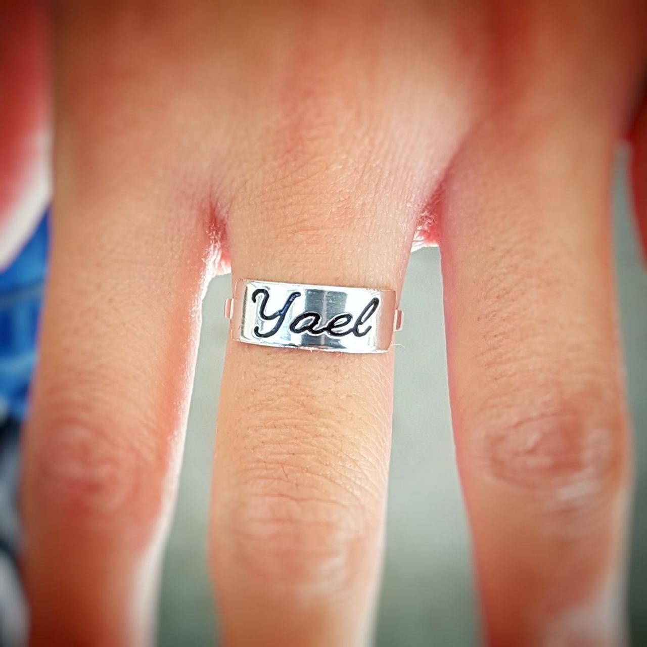 Personalized Ring - Custom Ring - Engraved Ring - Personalized Jewelry - Personalized Gift - Personalized Name Ring - Sterling Silver Name Ring -