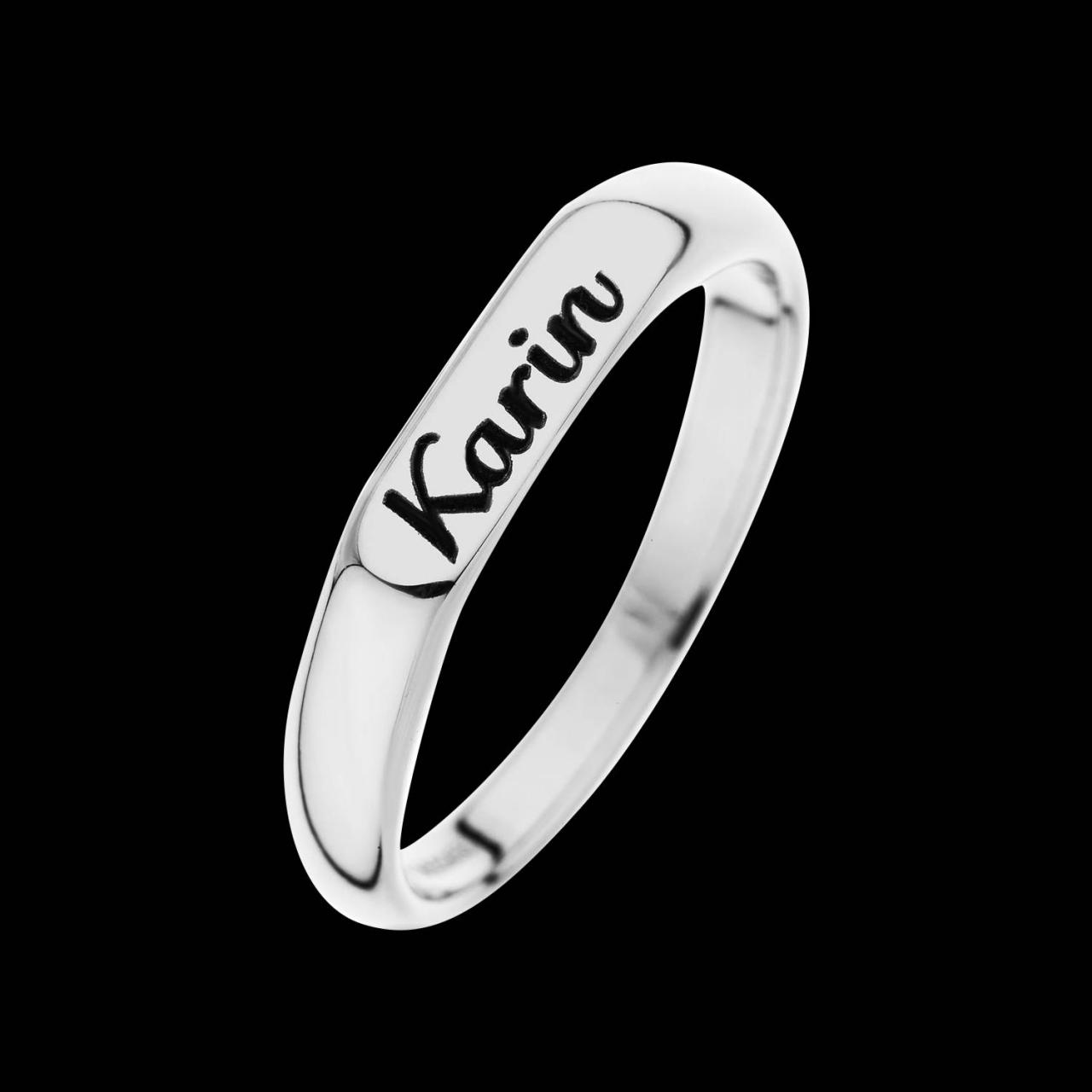 Personalized Ring - Custom Ring - Engraved Ring - Personalized Jewelry - Personalized Gift - Personalized Name Ring - Sterling Silver Name Ring -