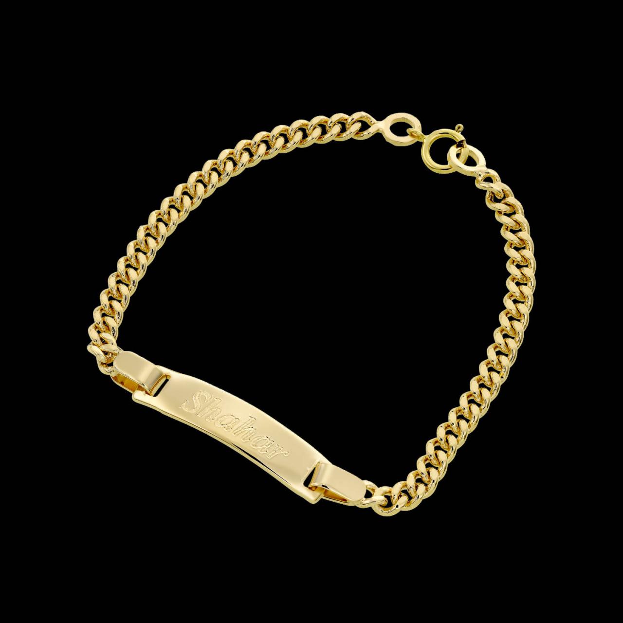 Personalized Bracelet - Custom Bracelet - Engraved Bracelet - Personalized Jewelry - Personalized Gift - Personalized Name Bracelet - Gold Name